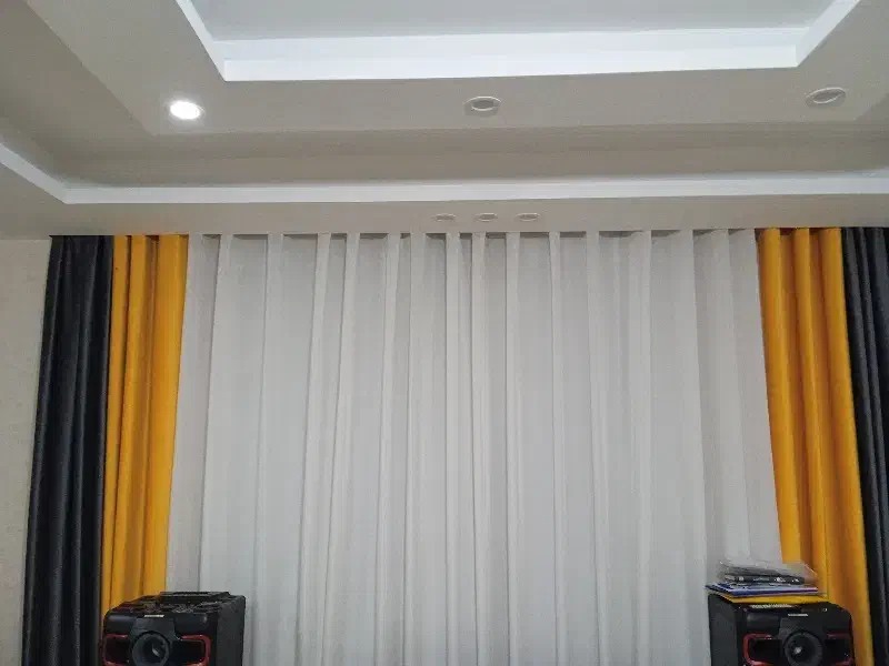 پرده آشپز خانه وپرده پذیرایی|پرده، رانر، رومیزی|محمدیه-قزوین, |دیوار