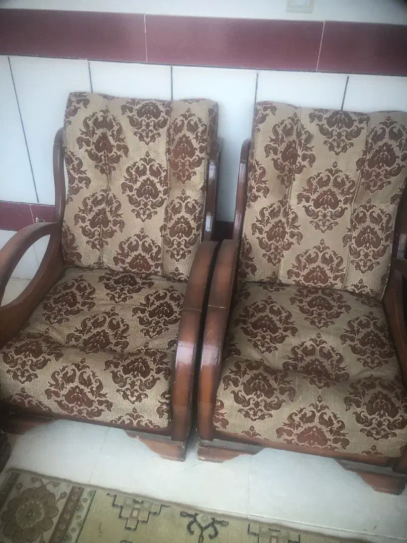 مبل چوبی ۸ نفره|مبلمان خانگی و میز عسلی|خمینی‌شهر, |دیوار