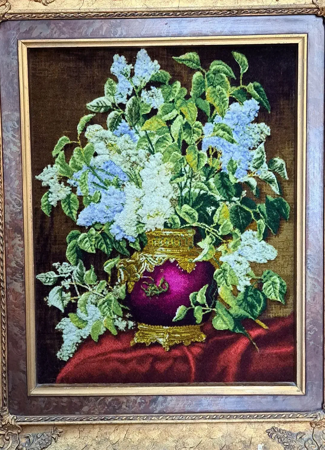 تابلو فرش دستباف گل ابریشم|تابلو فرش|تهران, شهران شمالی|دیوار