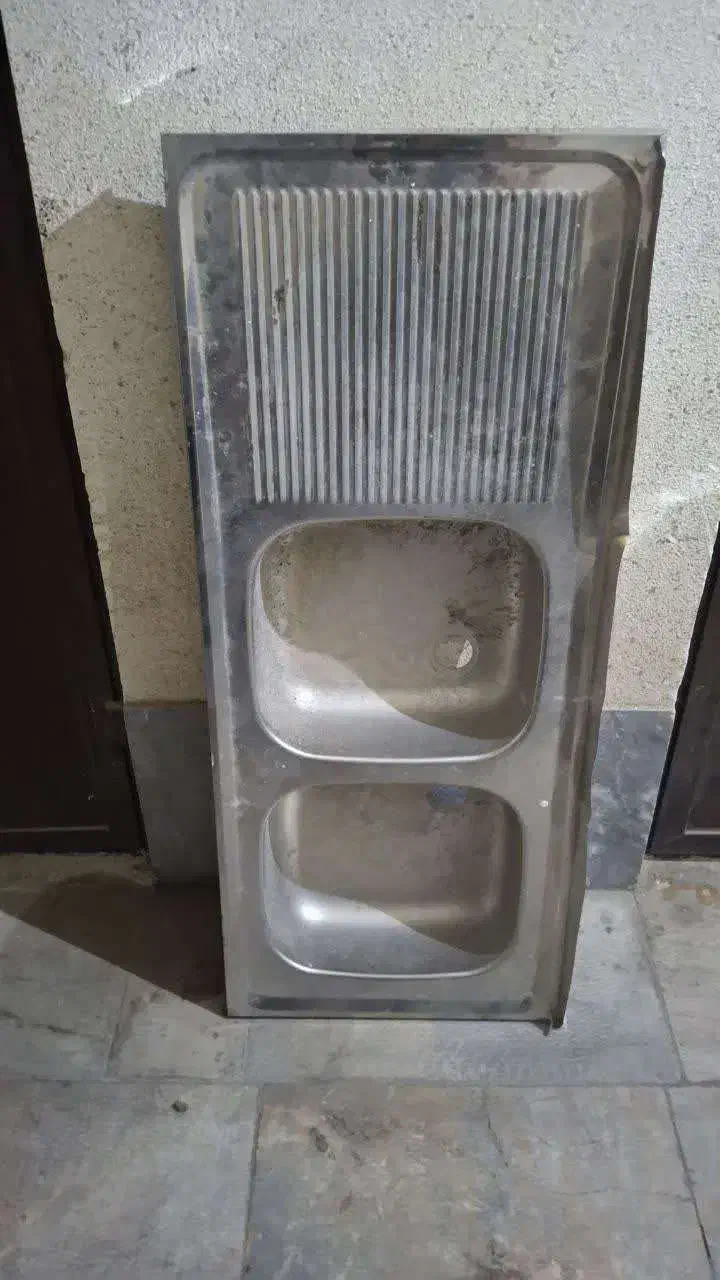 سینک دوقلو|آب‌چکان و نظم‌دهنده ظروف|سمنان, |دیوار