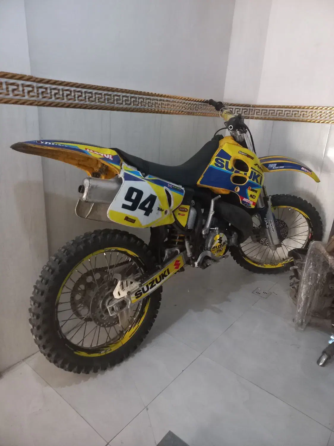 موتورکراس۲۵۰سوزوکی سیلندرکروم|موتورسیکلت|نسیم‌شهر, |دیوار