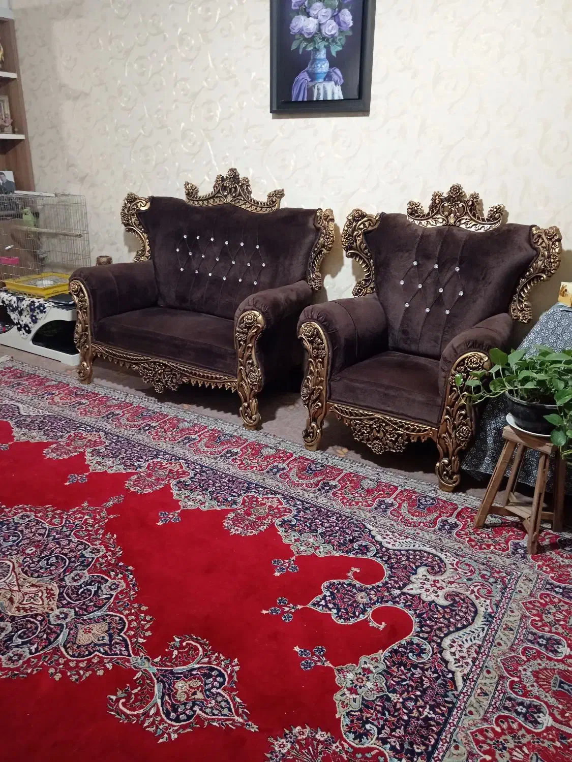 مبل نیم سلطنتی 7 نفره در حدنو|مبلمان خانگی و میز عسلی|شیراز, بهارستان|دیوار