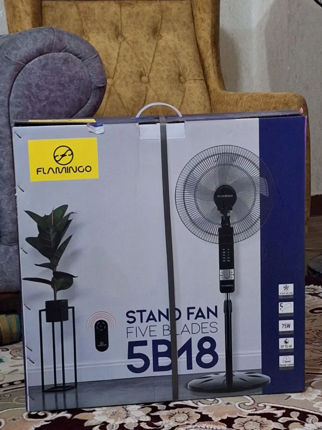 دو عدد پنکه رومیزی فلامینگو|پنکه و تصفیهکنندهٔ هوا|بندرعباس, |دیوار