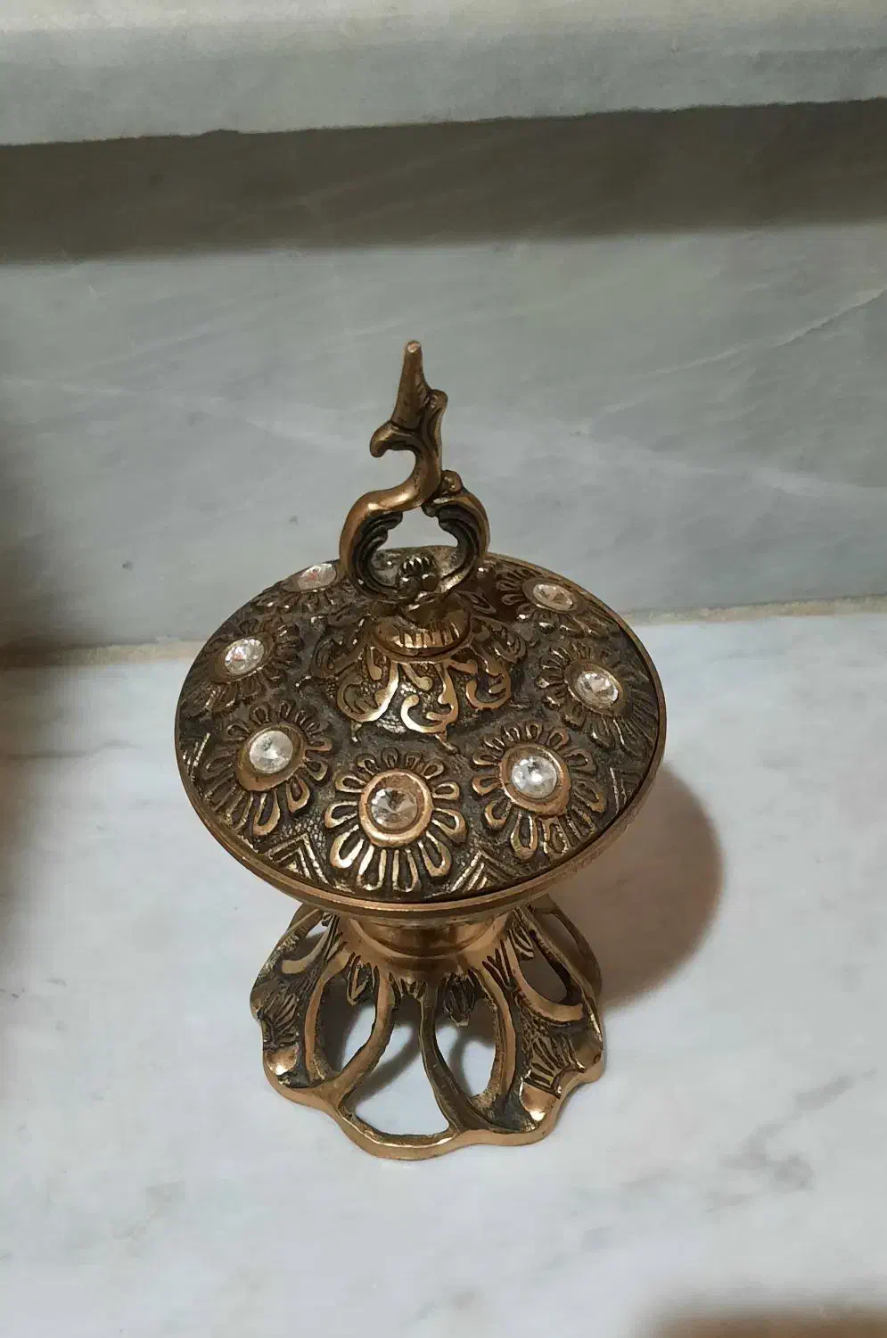 قندان برنز|صنایع دستی و سایر لوازم تزئینی|نهاوند, |دیوار
