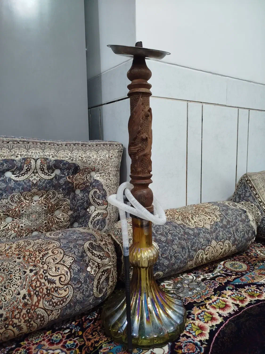 قلیان تنه چوبی|کلکسیون و سرگرمی|مرودشت, ژیان|دیوار