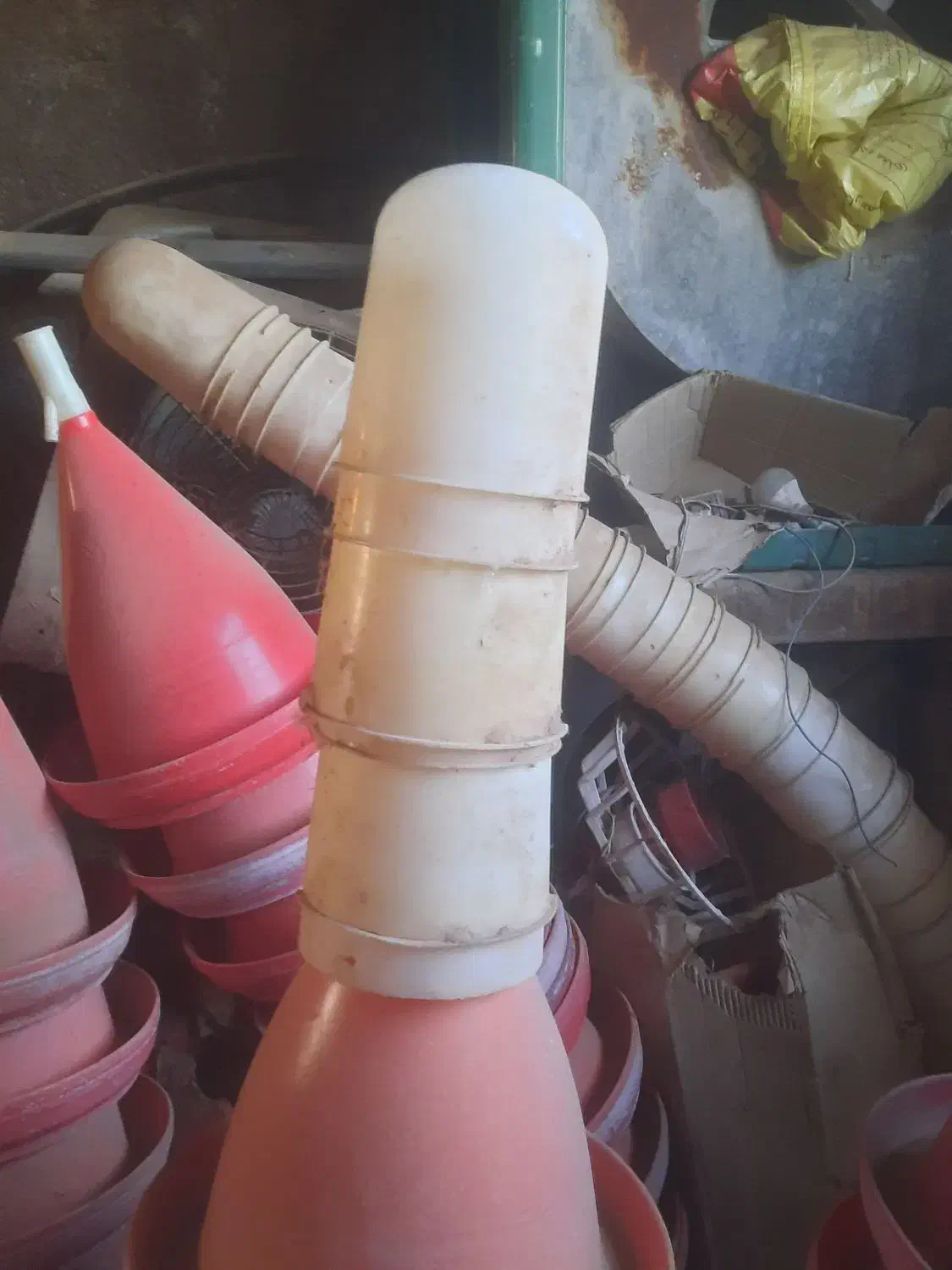 دانخوری زنجیری مرغداری ابخوری جامبو یکروزه هواکش۵۰|ماشین‌آلات صنعتی|قزوین, |دیوار