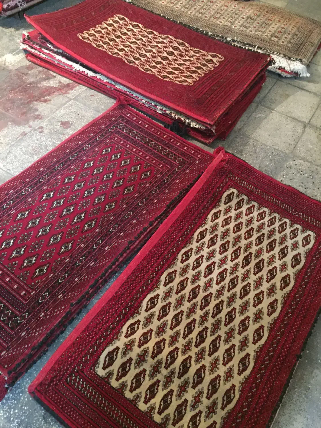 فرش دستبافت پشتی ترکمن جرگلان ۲۵ جفت|فرش|تهران, خانی آباد نو شمالی|دیوار