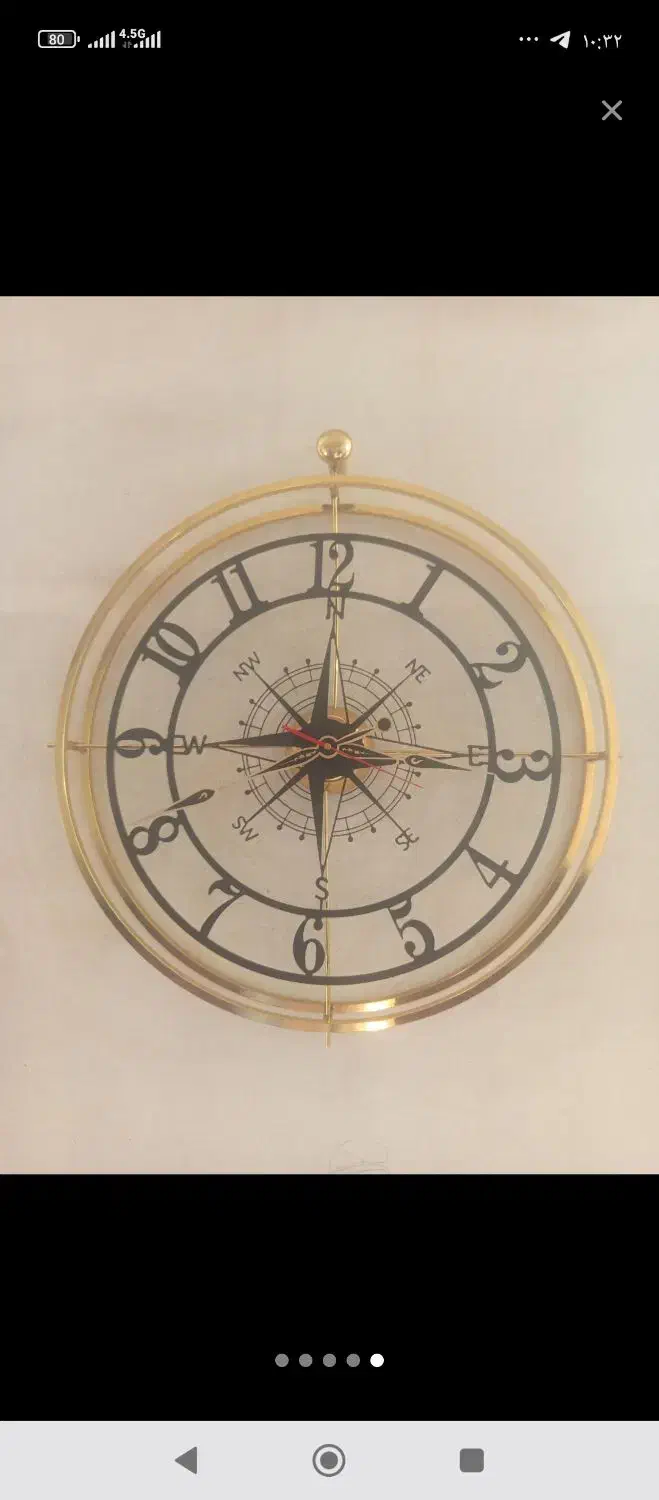 ساعت دیواری فلزی|ساعت دیواری و تزئینی|آق قلا, |دیوار