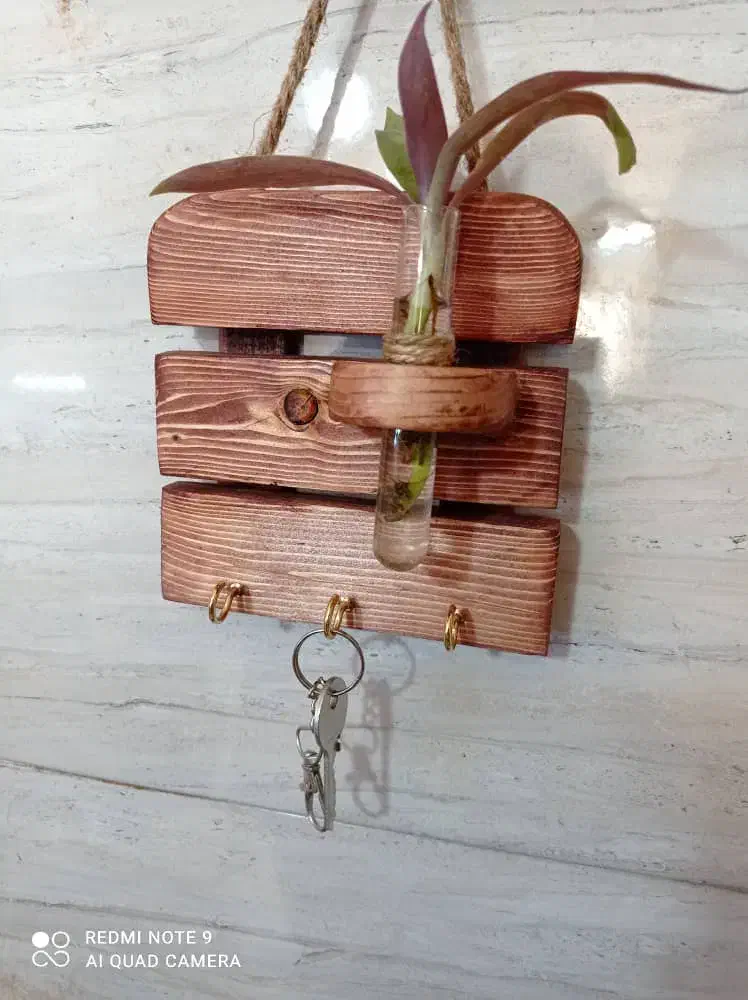 جا کلیدی و آویز چوبی|صنایع دستی و سایر لوازم تزئینی|پاکدشت, شهرک امام رضا|دیوار