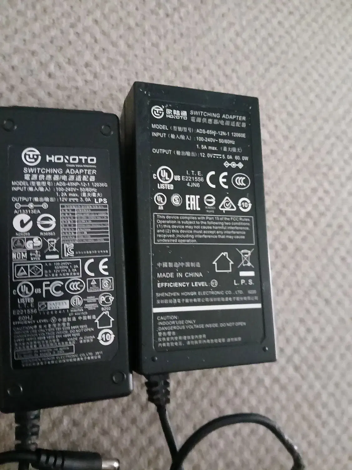 دو عدد آداپتور سویچینگ hoioto اورجینال|دوربین مداربسته|ری, شهادت|دیوار