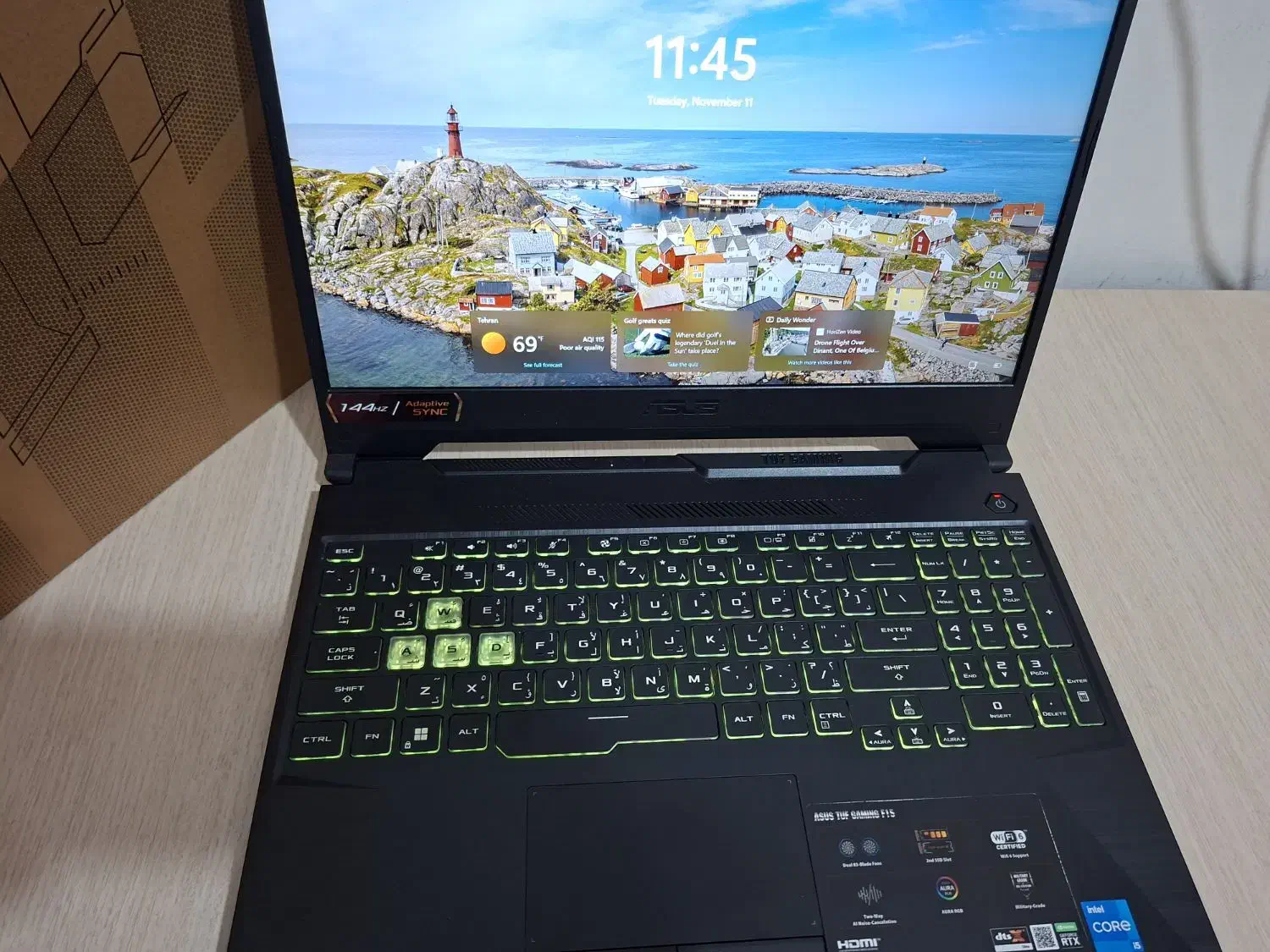 Asus TUF Gaming i5 11400H/ RTX 3050 در حد آکبند|رایانه همراه|تهران, آبشار تهران (دریاچه)|دیوار