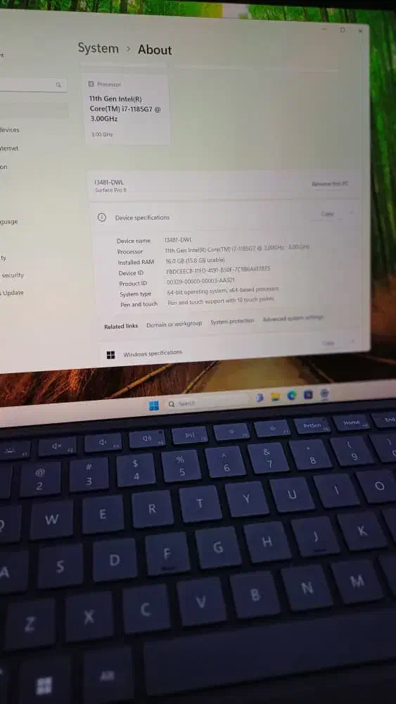 مایکروسافت سرفیس پرو 8 با رم 16 و حافظه 256|رایانه همراه|تهران, ابوذر|دیوار