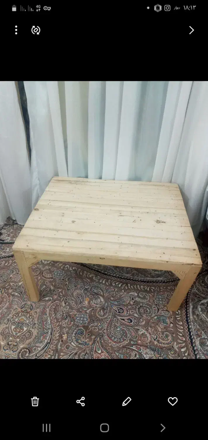 میز کرسی ۹۰×۷۰ ۱ملیون قالی ۳×۴ ۳ملیون|فرش|قوچان, |دیوار