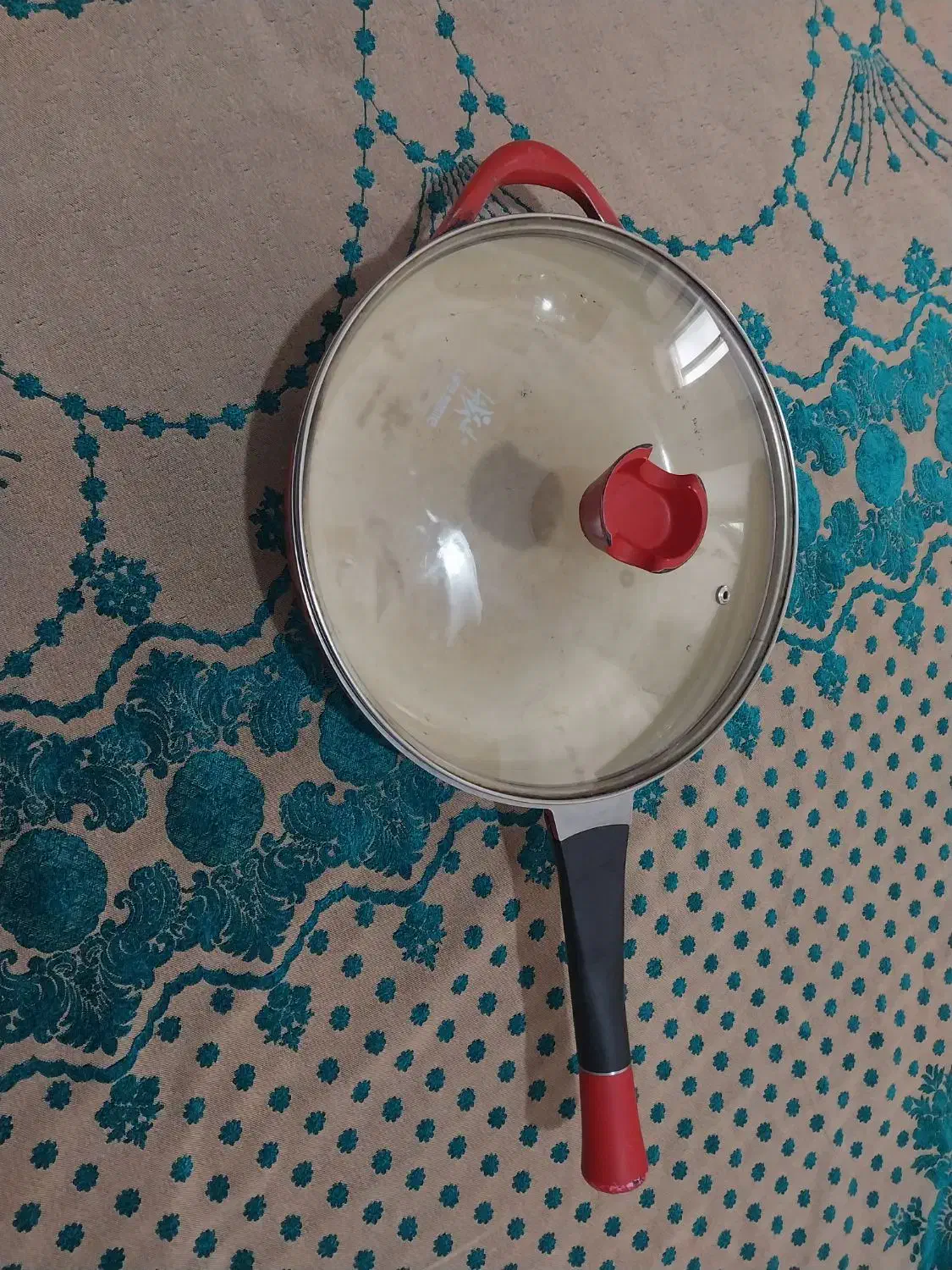 ماهیتابه چدن سرامیکی لایف اسمایل|ظروف پختوپز|کرمانشاه, |دیوار