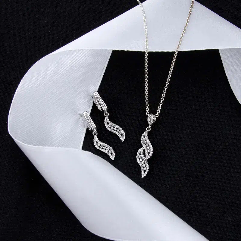 نیم ست نقره زنانه بازرگانی میلادی مدل مینیمال|جواهرات|شیراز, گلستان|دیوار