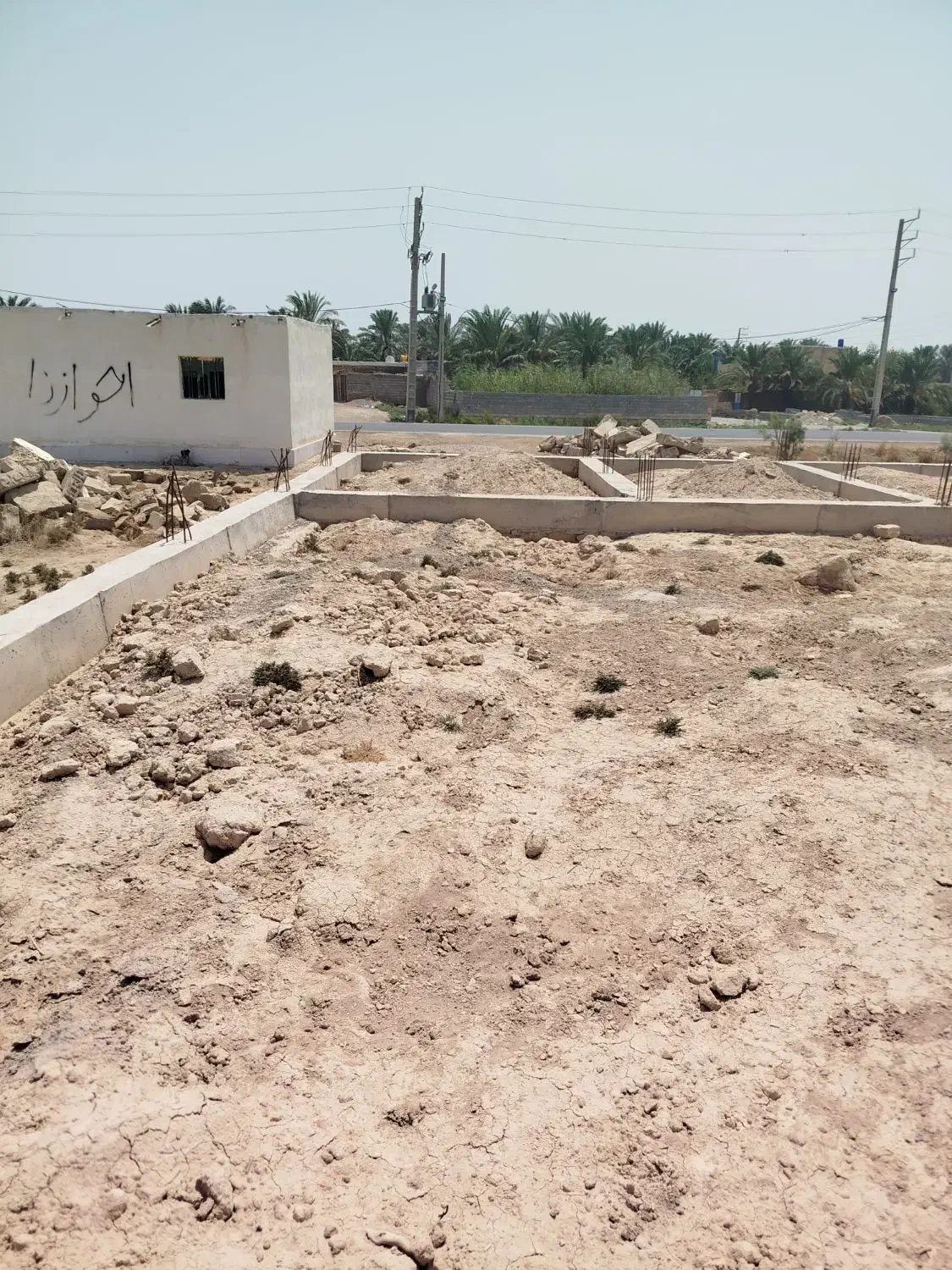 زمین تجاری سنگ کاری وشناج شده ..|فروش زمین و ملک کلنگی|شادگان, |دیوار