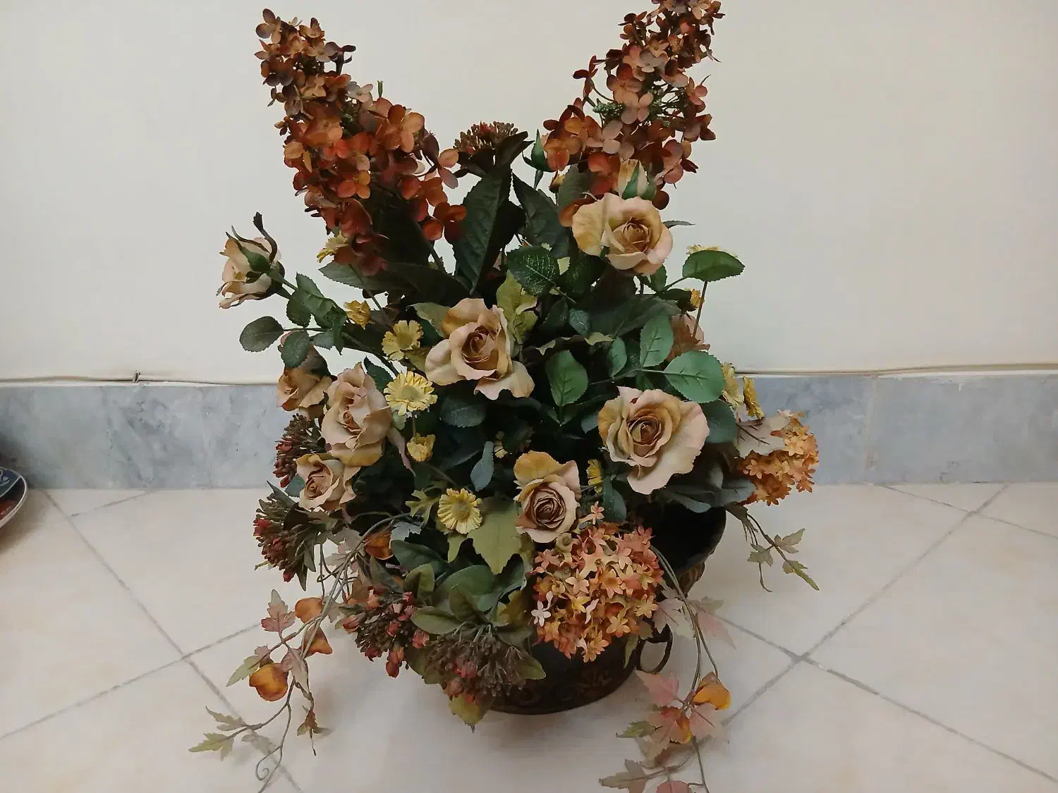 سبدوگلدان گل مصنوعی|گل مصنوعی|اصفهان, خانه اصفهان|دیوار