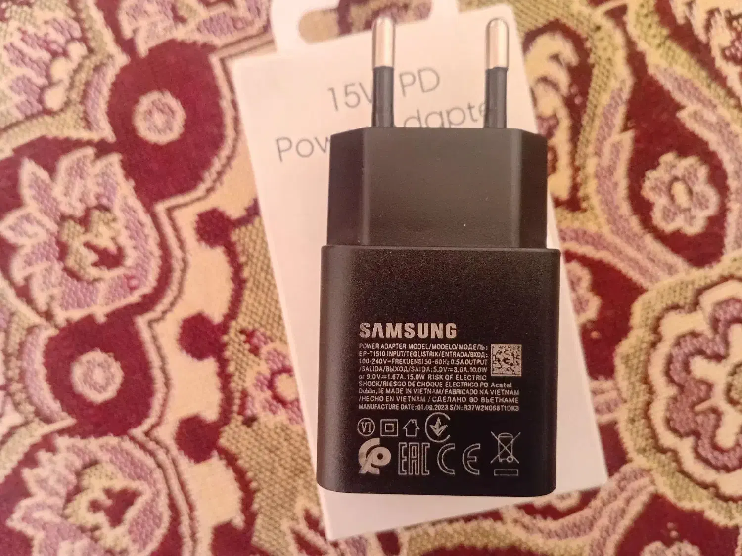 ادابتور15وات سامسونگ|لوازم جانبی موبایل و تبلت|قم, الوندیه و گذر صادق|دیوار