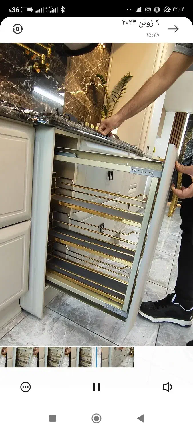 کابینت نئوکلاسیک با رنگ پلی اورتان والرسا|مصالح و تجهیزات ساختمان|تهران, پرستار|دیوار