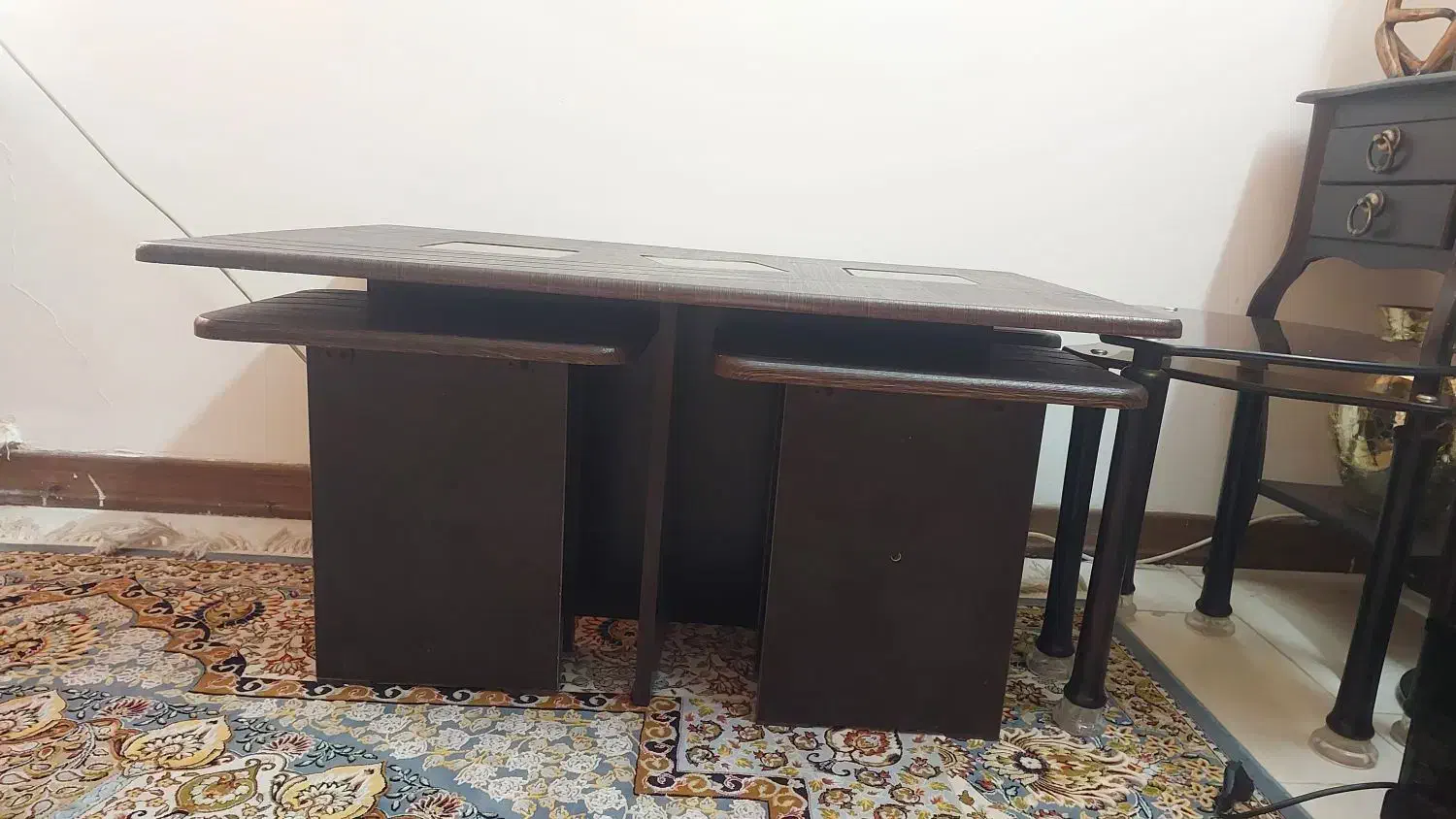 میز عسلی چوبی 4تایی|میز و صندلی غذاخوری|پردیس, فاز ۳|دیوار