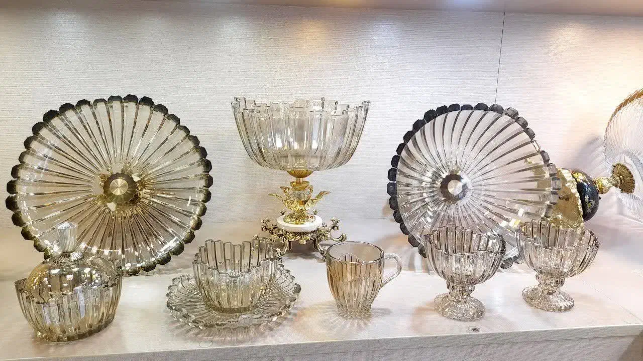 سرویس کریستال ۶ نفره پایه فلزی|ظروف سرو و پذیرایی|تهران, شوش|دیوار