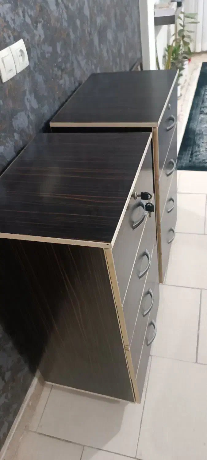 دو عدد فایل چهار کشو ام دی اف|جاکفشی، کمد، دراور|کرج, حسن آباد|دیوار