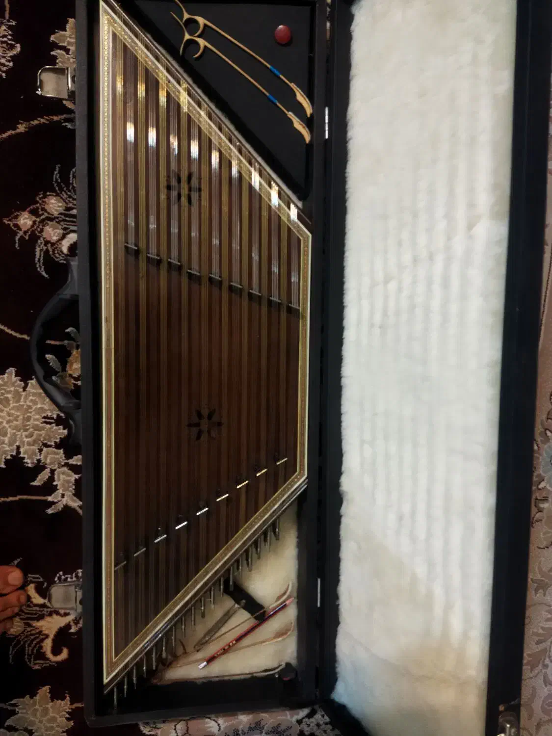 سنتور با چوب گردو اصل|سازهای سنتی|کازرون, |دیوار