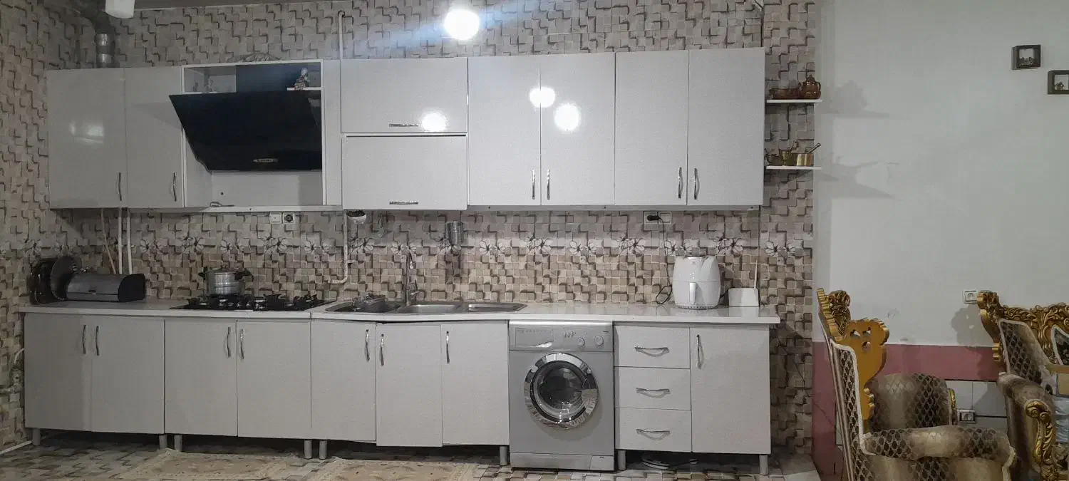 کابینت با هود و سینک|مصالح و تجهیزات ساختمان|اسفرورین, |دیوار