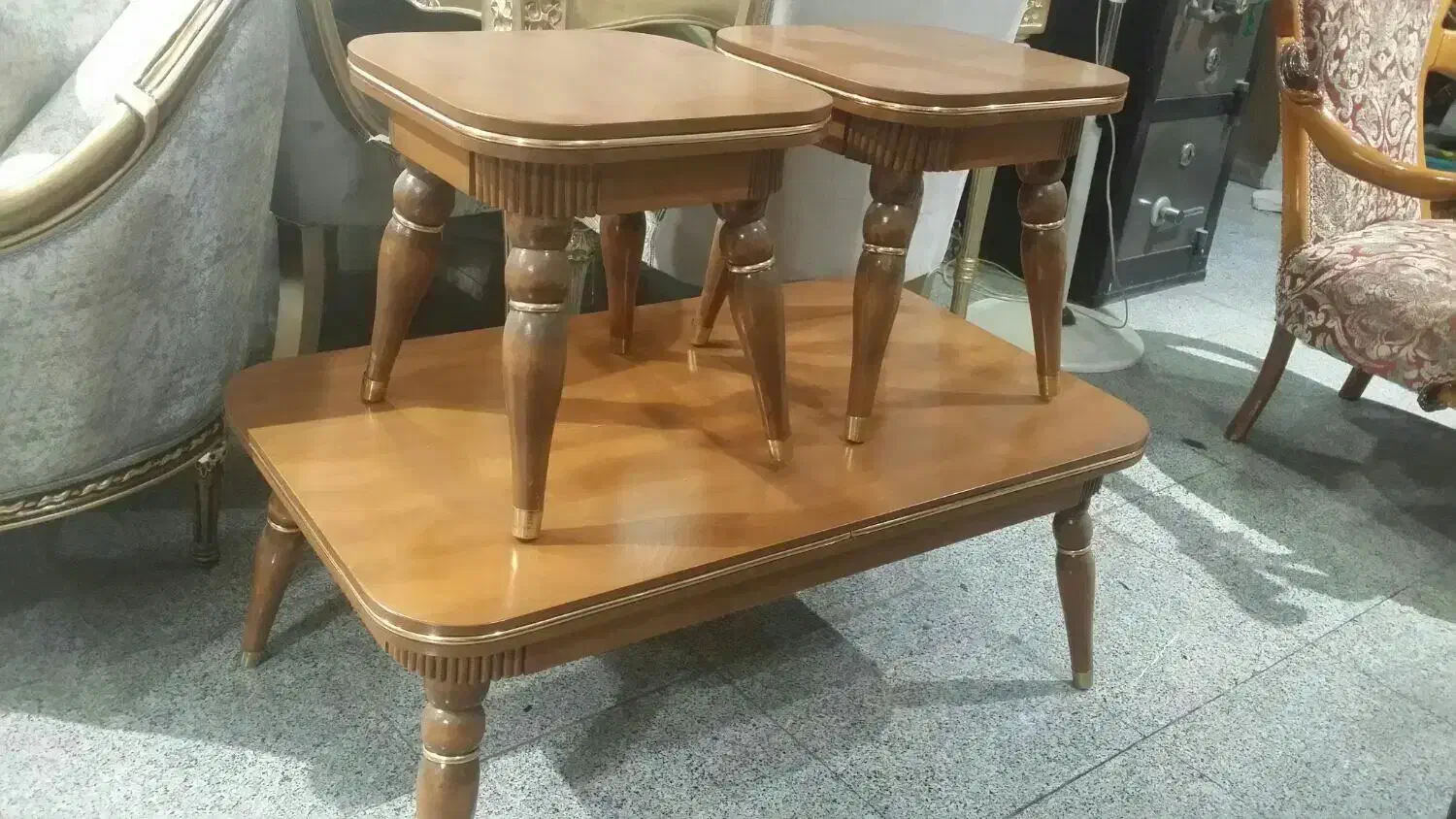 جلو مبلی چوبی 3 تیکه|مبلمان خانگی و میز عسلی|ارومیه, |دیوار