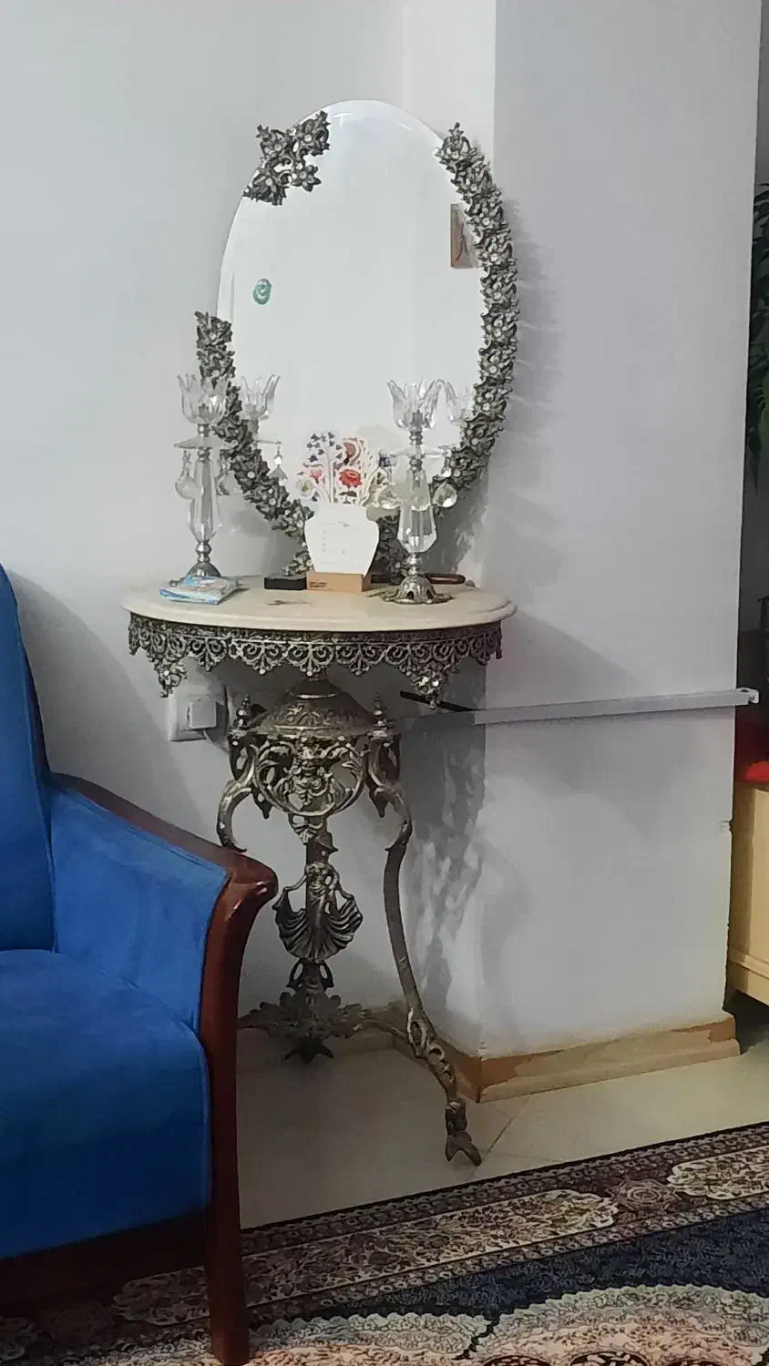 آیینه شمعدان سیلور|آینه|احمدآبادمستوفی, |دیوار