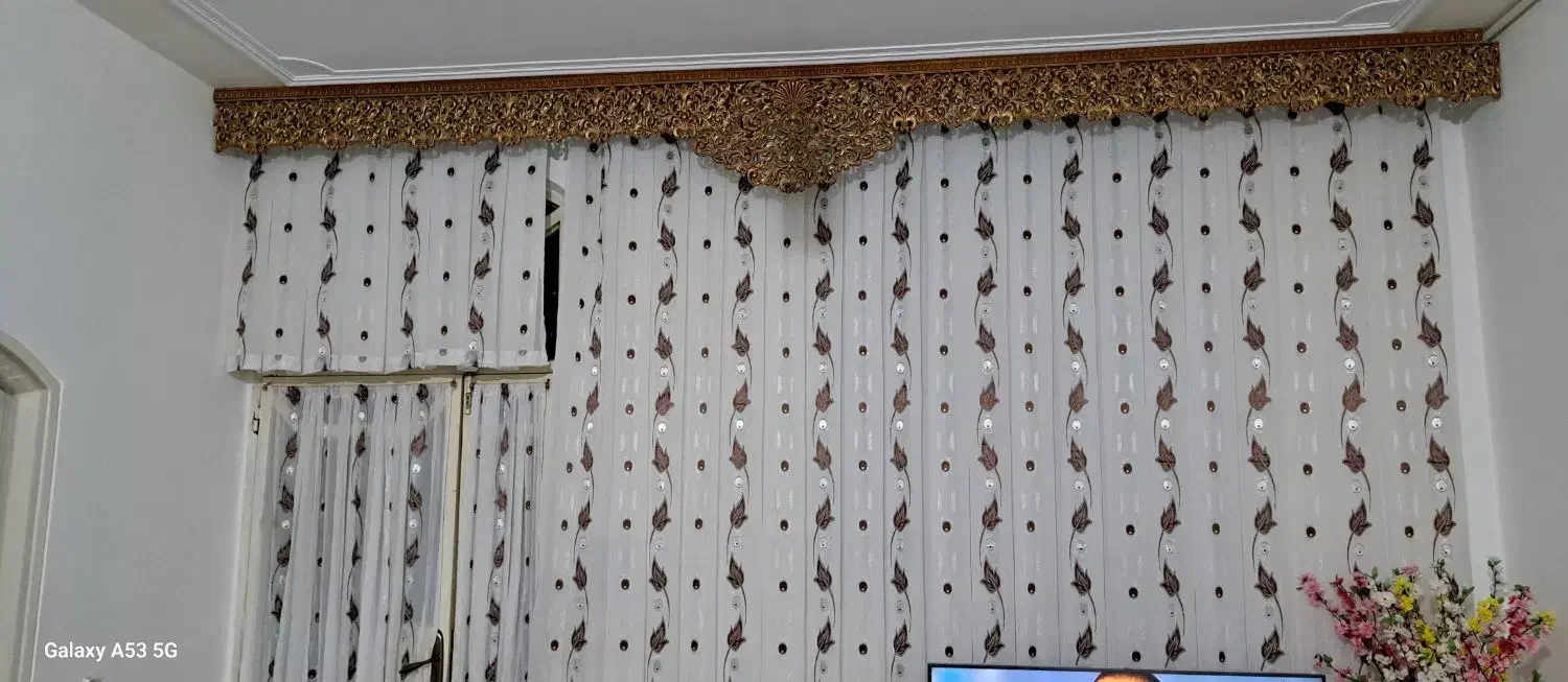 پرده حریر|پرده، رانر، رومیزی|خرم‌آباد, |دیوار