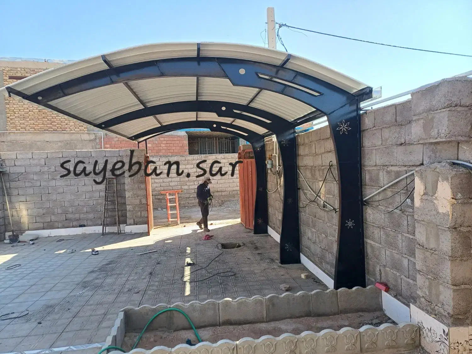 سایبان بدون پایه،آلاچیق،سردرب،ساخت و فروش خرپا|خدمات پیشه و مهارت|کرمان, |دیوار