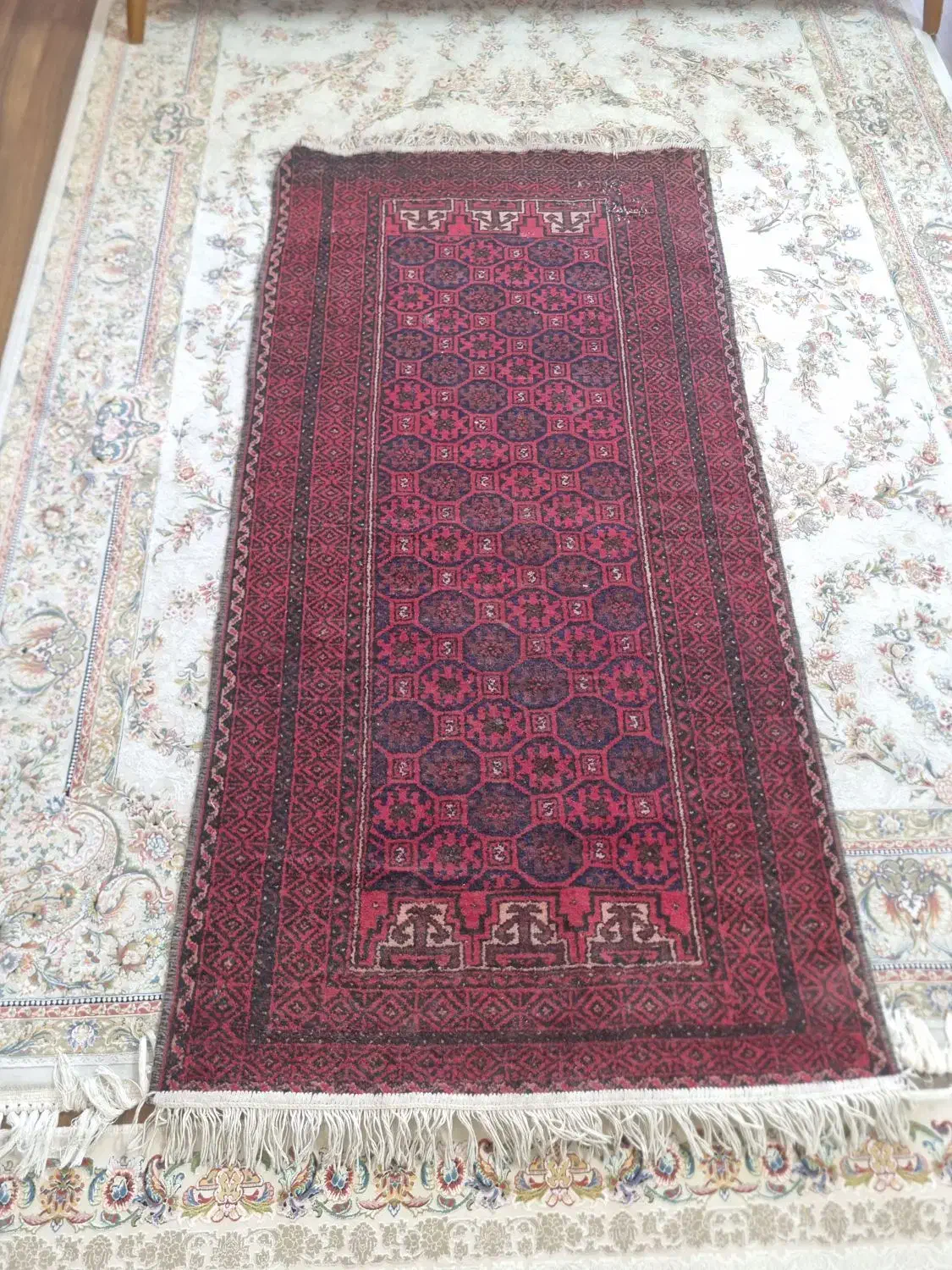 قالیچه دست باف خوشرنگ۲متردر۱/۵برای شب چله|فرش|مشهد, کوه سنگی|دیوار