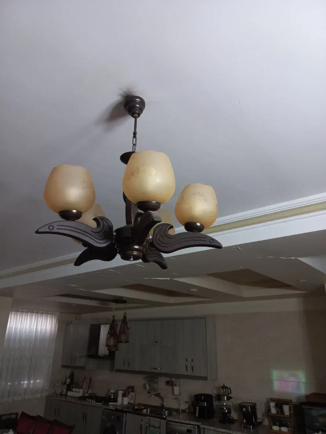 لوسترچوبی|لوستر و چراغ آویز|تهران, وردآورد|دیوار