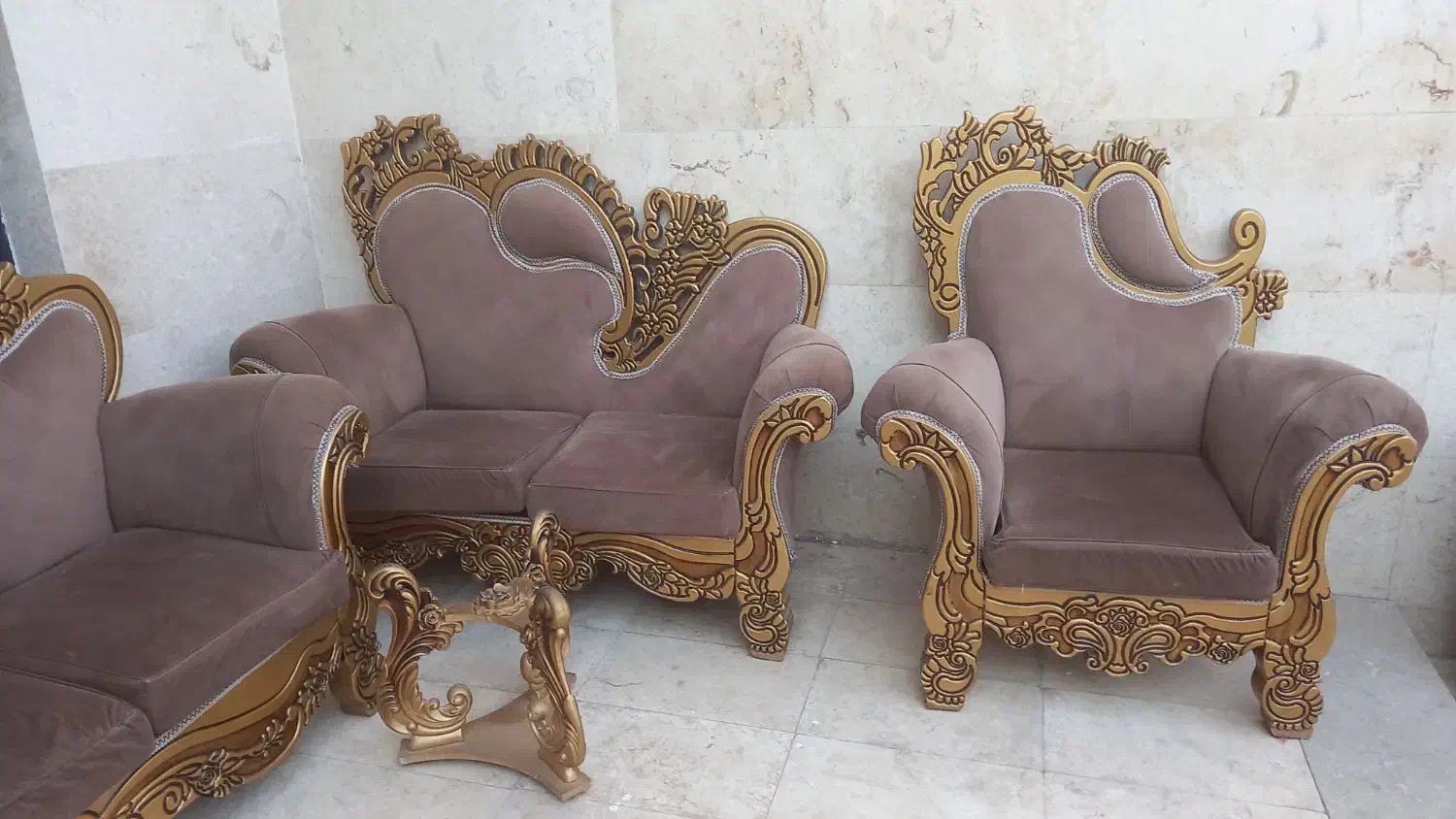 مبل سلطنتی ۷ نفره فروشی|مبلمان خانگی و میز عسلی|سیرجان, |دیوار