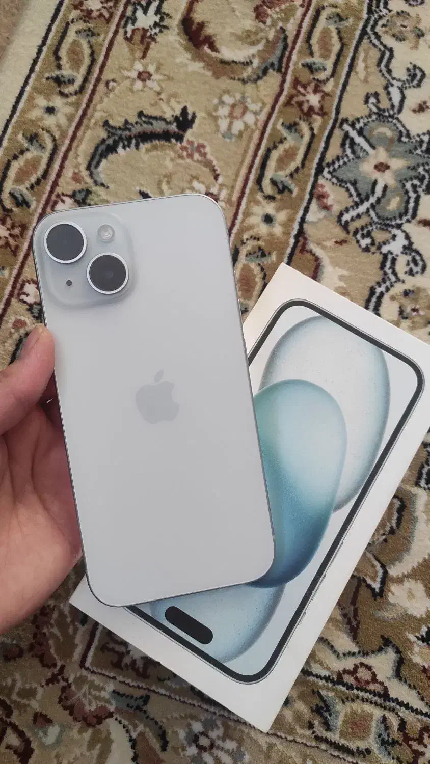 گوشی اپل15نرمال با حافظه256 با شارژر اصل ایفون|موبایل|اصفهان, عسگریه|دیوار