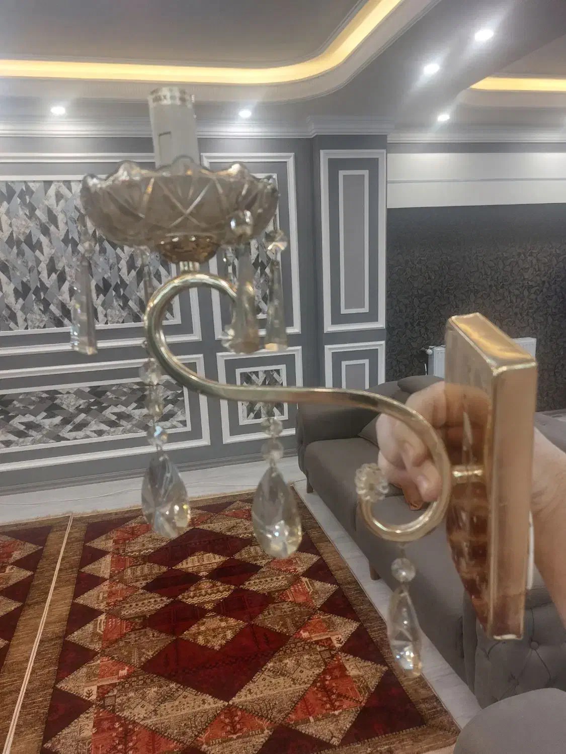 چراغ دیواری تک شاخه|لوستر و چراغ آویز|اردبیل, |دیوار