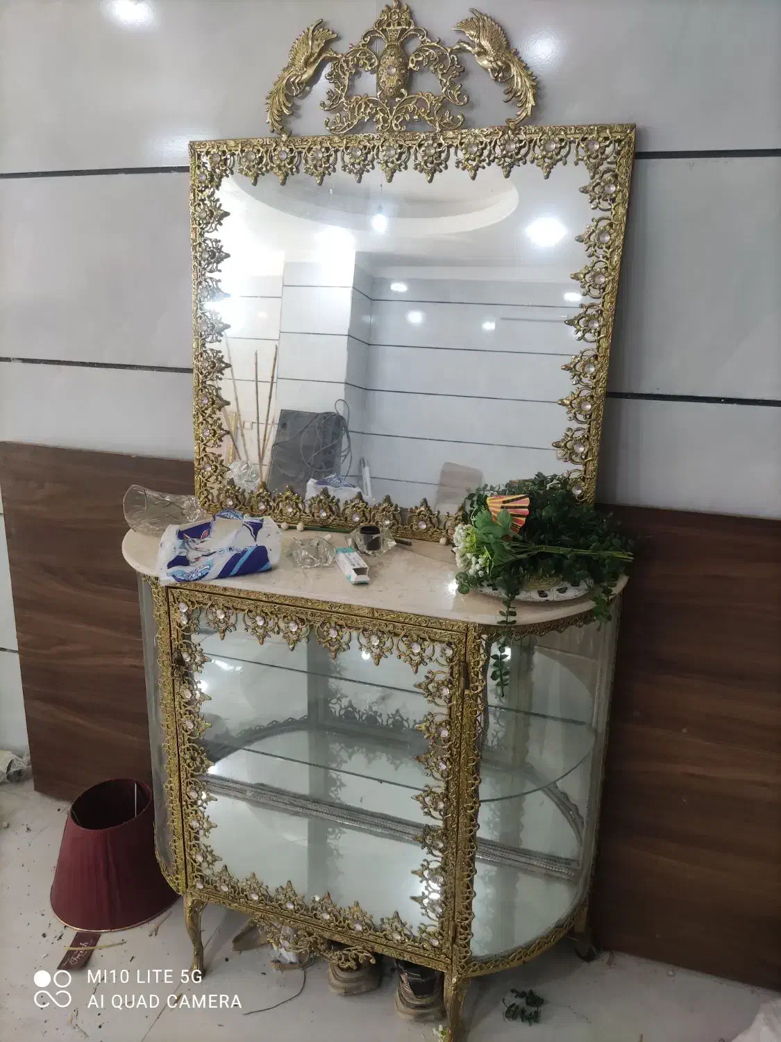 اینه کنسول برنز|بوفه، ویترین، کنسول|محمدشهر, همایون ویلا|دیوار