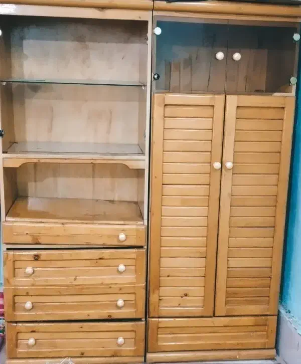 کمد و کتابخانه ب همراه 5 کشو و یک کشو مخفی|جاکفشی، کمد، دراور|شادگان, |دیوار