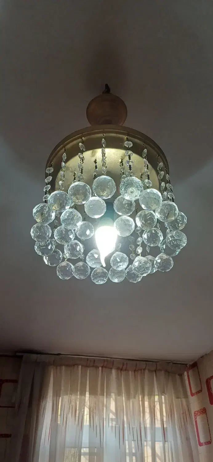 لوستر شیک دوعدد|لوستر و چراغ آویز|ری, فیروزآبادی|دیوار