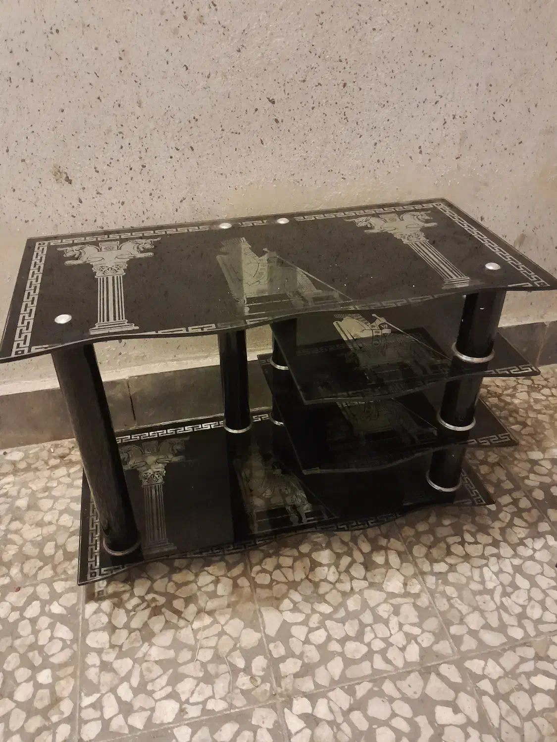 میز شیشه ای|میز تلویزیون|قائمشهر, |دیوار