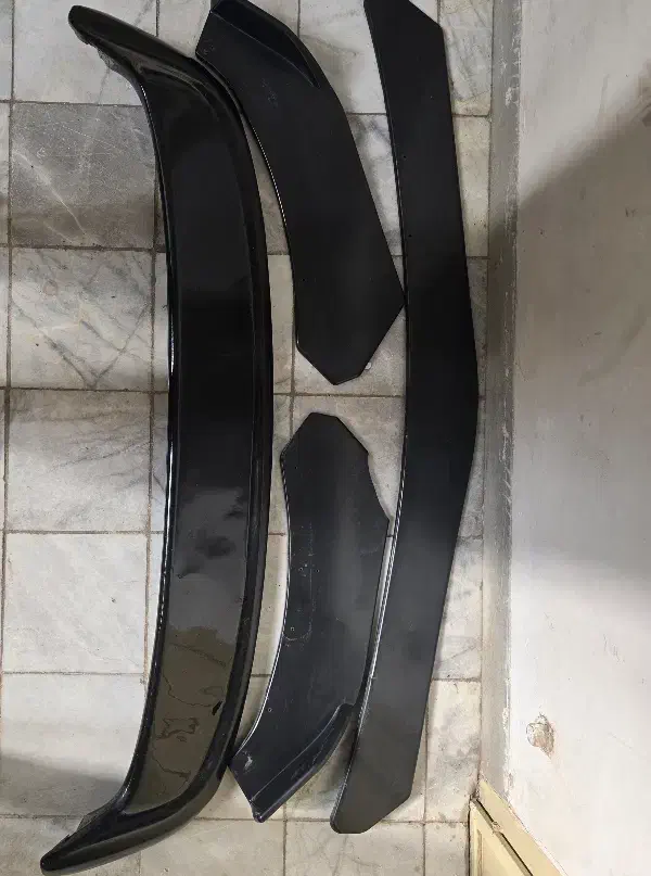 بال عقب اسپرت 206 فایبرگلاس مشکی براق با فلاپ سپر|قطعات یدکی و لوازم جانبی|کرمان, |دیوار