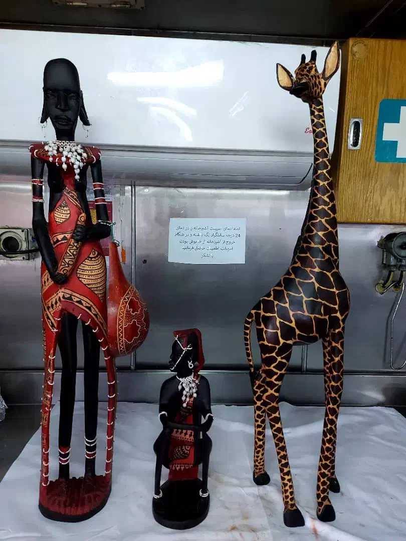 مجسمه آفریقایی|مجسمه، تندیس، ماکت|شیراز, شهرک سراج‎|دیوار