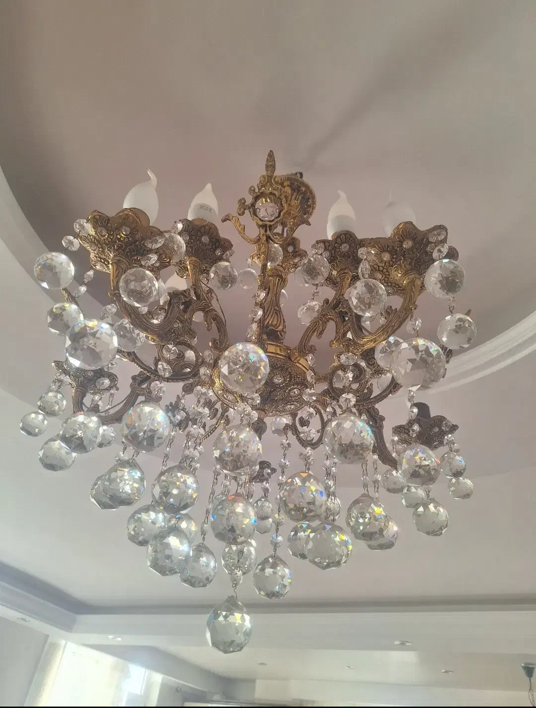 لوستر ۵ شاخه( ۱۰ شعله)|لوستر و چراغ آویز|اراک, |دیوار