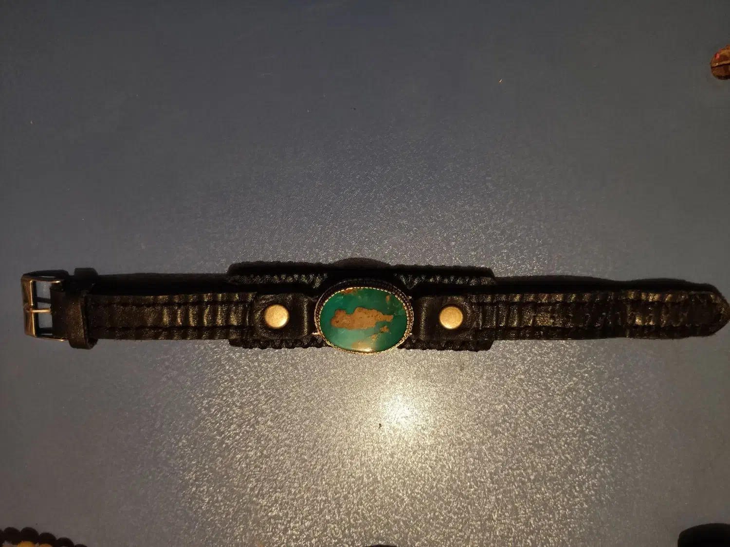 دست بند چرم طبیعی دست دوز|جواهرات|باسمنج, |دیوار