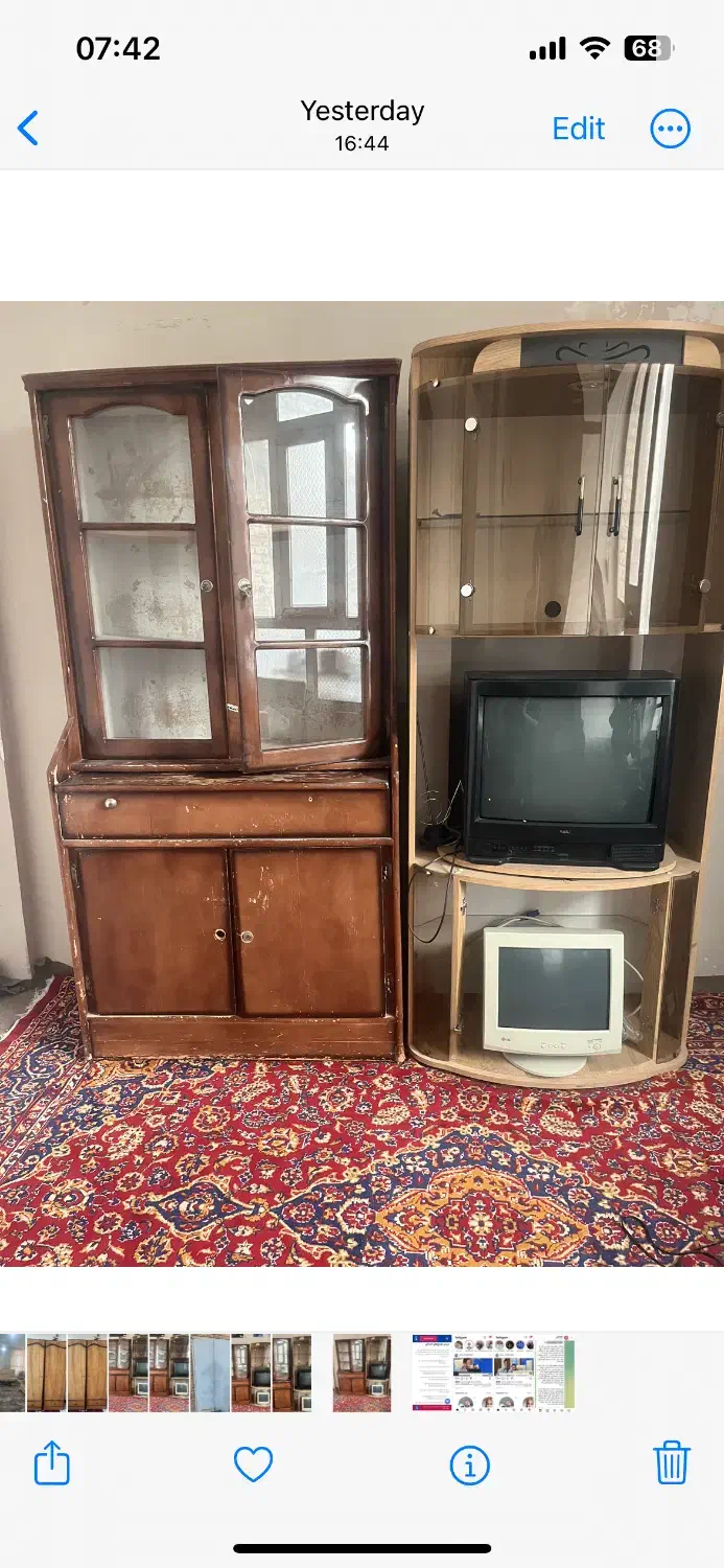 کمد و زیر تلویزیون رایگان|جاکفشی، کمد، دراور|ایلام, |دیوار