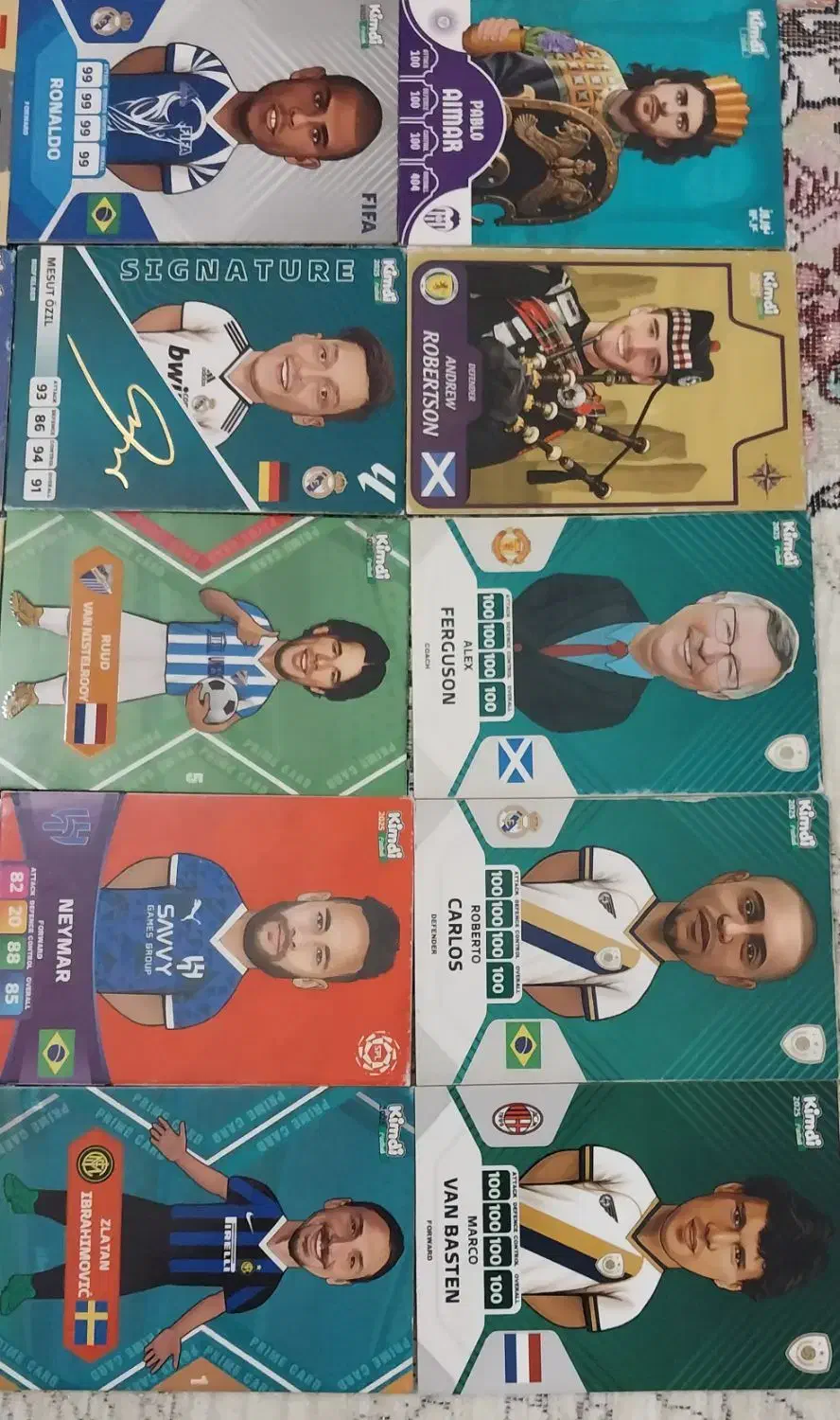 کارت فوتبالی|اسباببازی|مشهد مرغاب, |دیوار