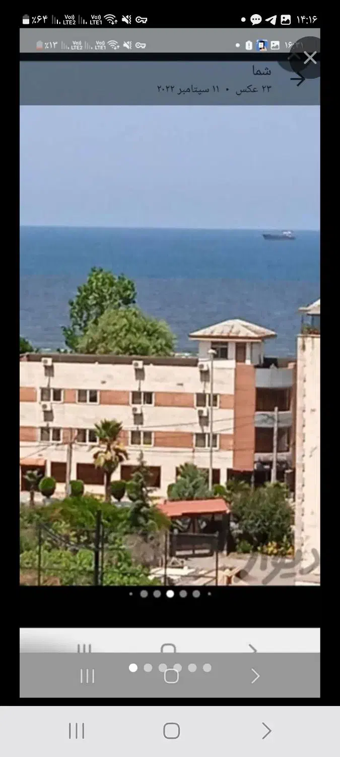 اجاره ۷۵ متر یه خوابه با ویوو ابدی دریا|اجارهٔ آپارتمان|بندر انزلی, معلم|دیوار