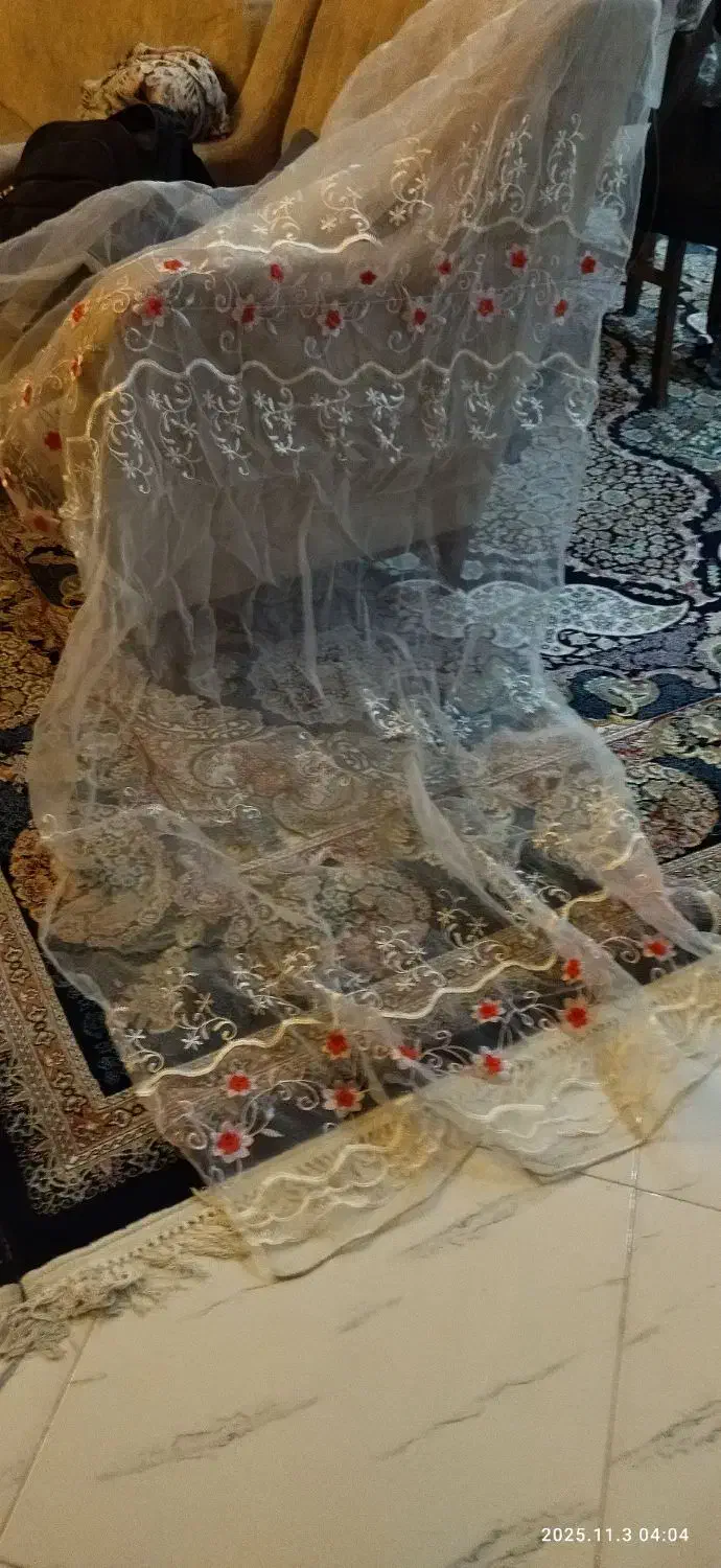 پرده شاین  لمه پنجره سه مترو نیم|پرده، رانر، رومیزی|مشهد, موسوی قوچانی|دیوار