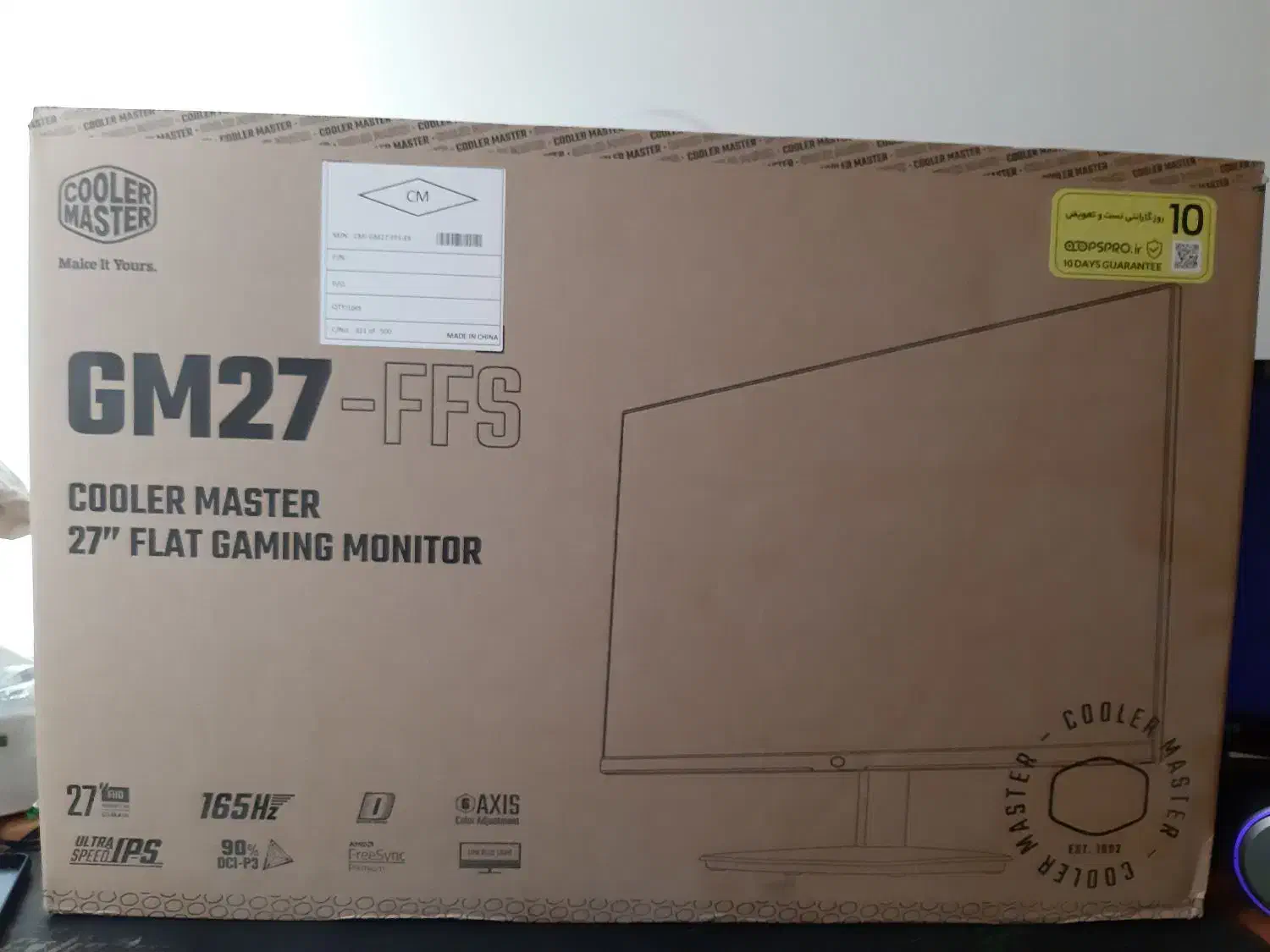 ماینتور ۲۷ اینچ کولر مستر|قطعات و لوازم جانبی رایانه|اصفهان, ملک‌شهر|دیوار